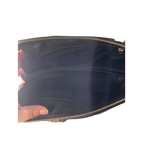 Calvin Klain Black and Brown Leather Handbag - Picture 9 of 12